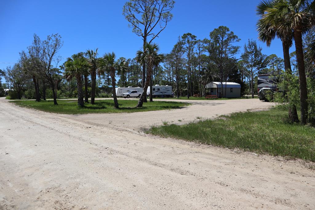 Smaller lot with 4 RV sites