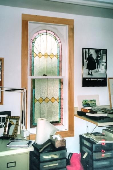 Stained Glass Window in Artist's Studio